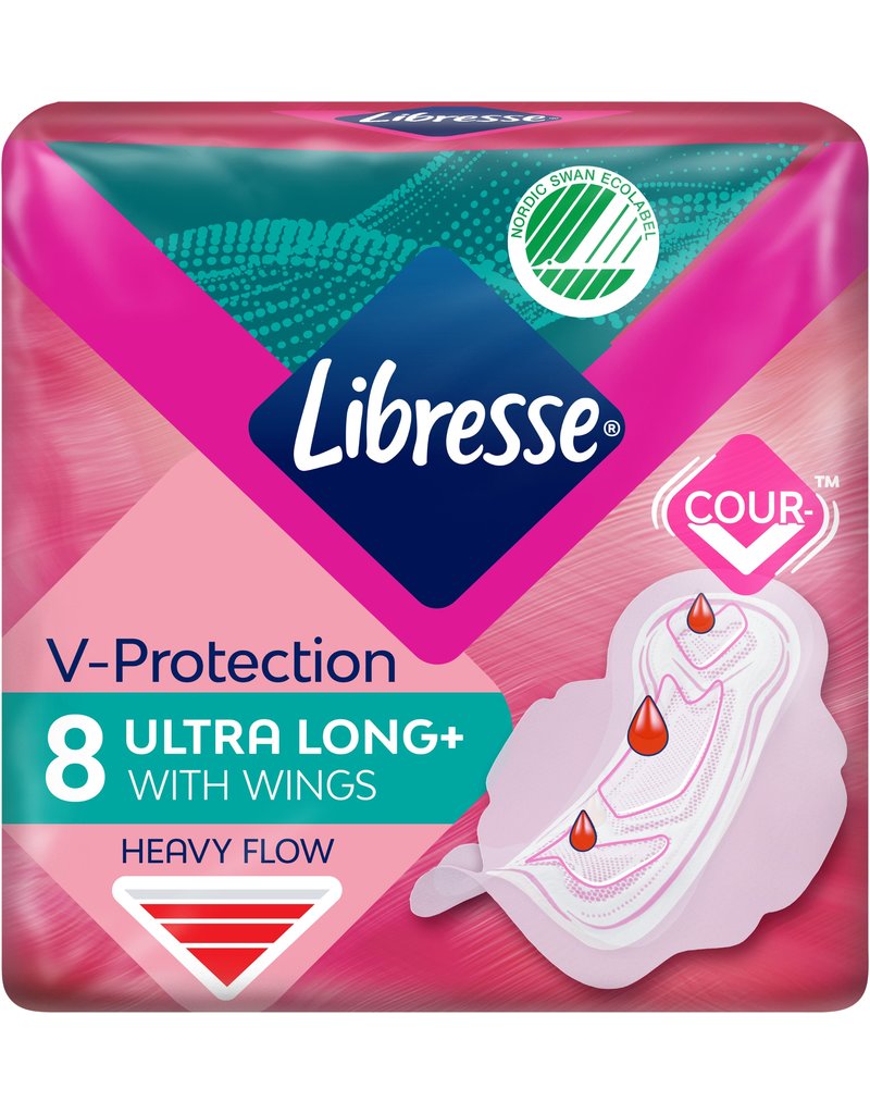 Libresse Maandverband Ultra Thin Long Wings 8 stuks