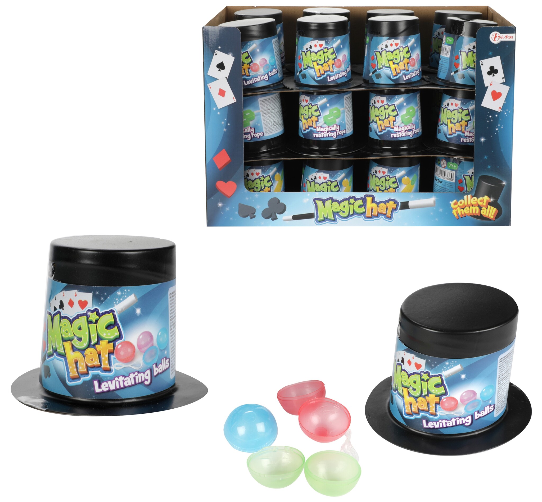 Magic Goochelhoed met 1 truc 8 assorti