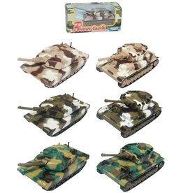 DieCast Metal Power Tank 12cm 2assorti model 3 assorti kleur