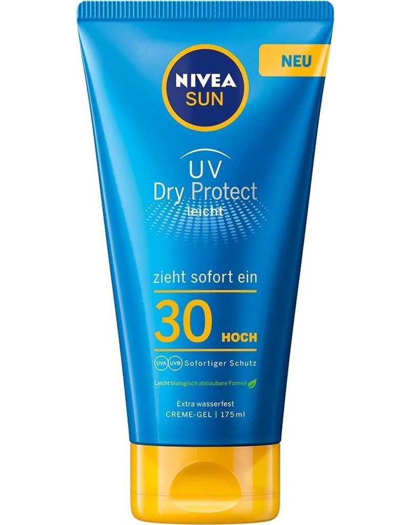 Nivea Zonnebrand UV Dry Protect Sport Melk F30 175ml. tube