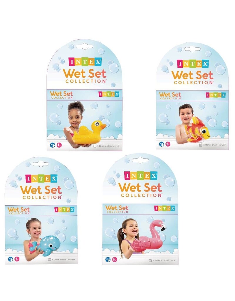 Intex Puff 'N Play Water Speeltje ca. 24cm. 4 assorti model