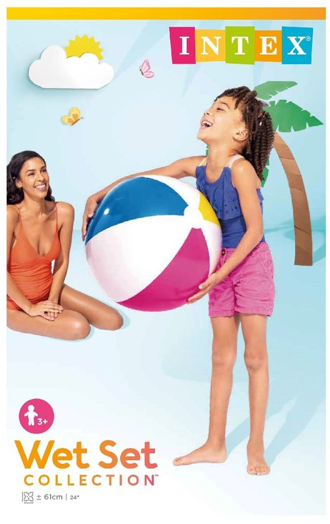 Intex Beach Ball Paradise 61cm 3 jaar+, foto 3 van 3