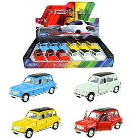 DieCast Renault 4 11,5cm 4 assorti kleur