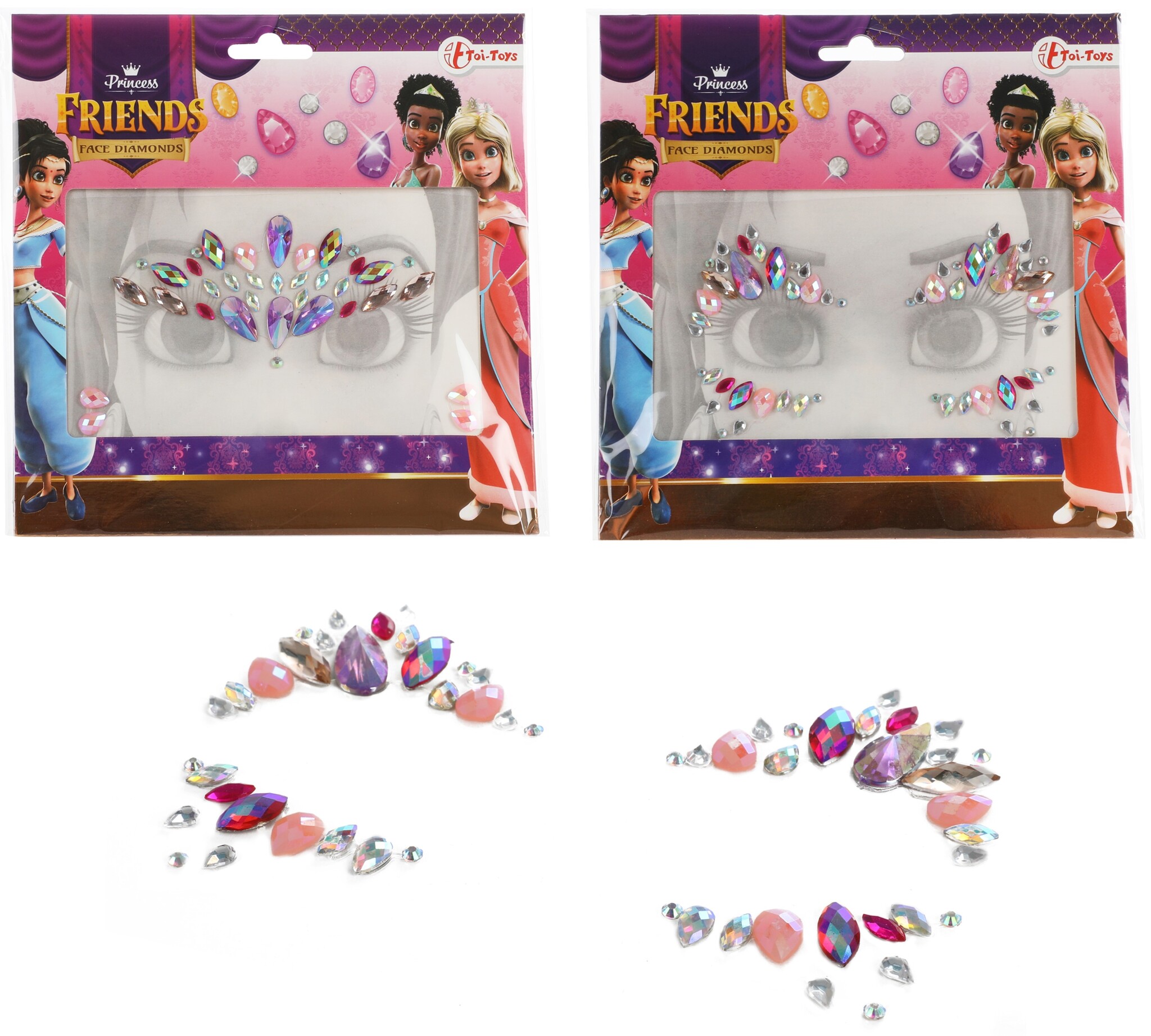 Princess Gezichtsdiamanten 2 assorti