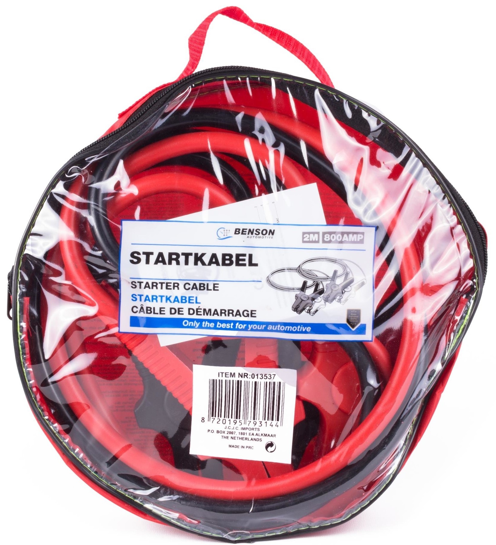 Startkabel 800 Ampere in tas 2 meter kabel, foto 3 van 3