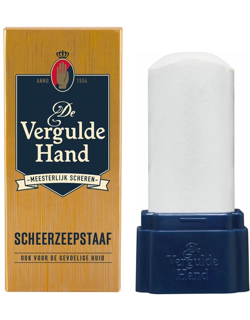 Vergulde Hand Scheerzeepstaaf Original 75gr.