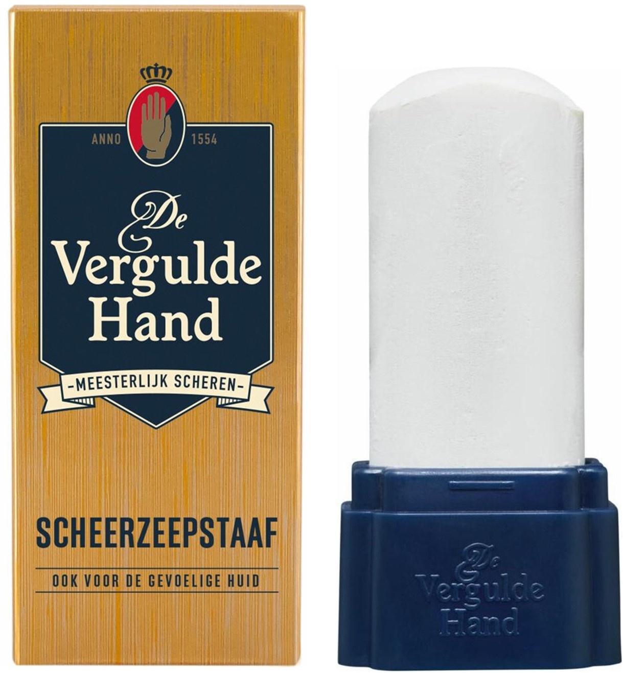 Vergulde Hand Scheerzeepstaaf Original 75gr.