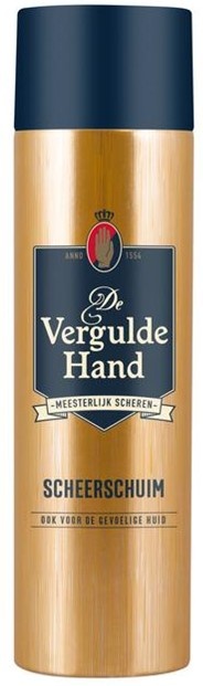 Vergulde Hand Scheerschuim Original 250ml.