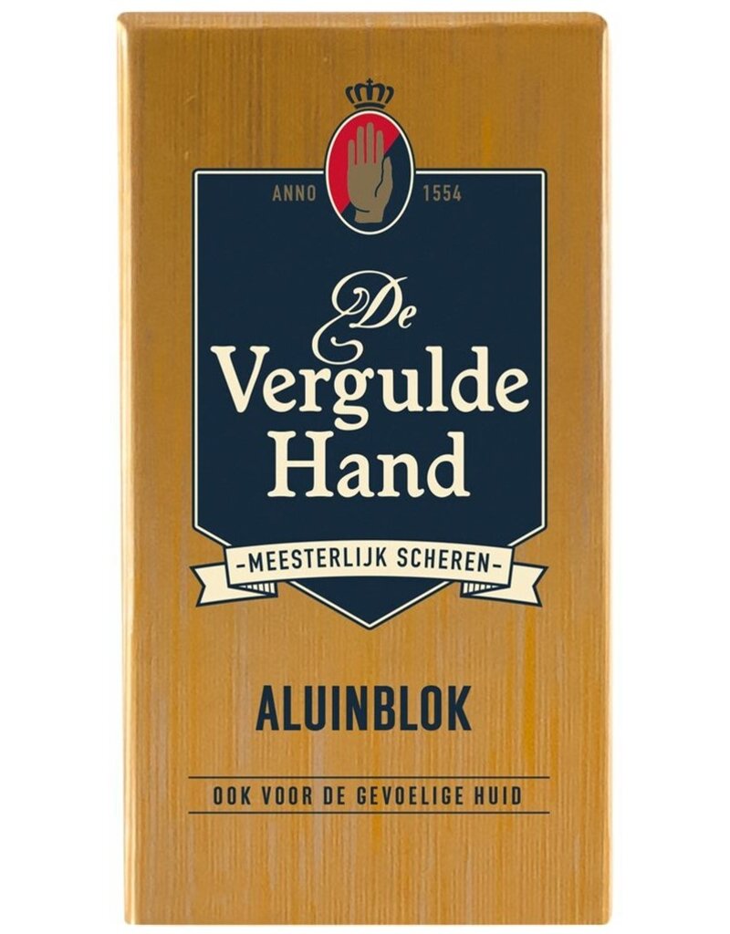 Vergulde Hand Aluin Blok 75gr.