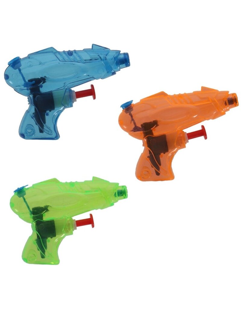 Waterpistool 9cm. 3 assorti kleur