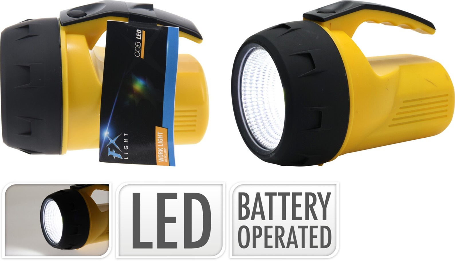 Werklamp COB 14,3cm. LED