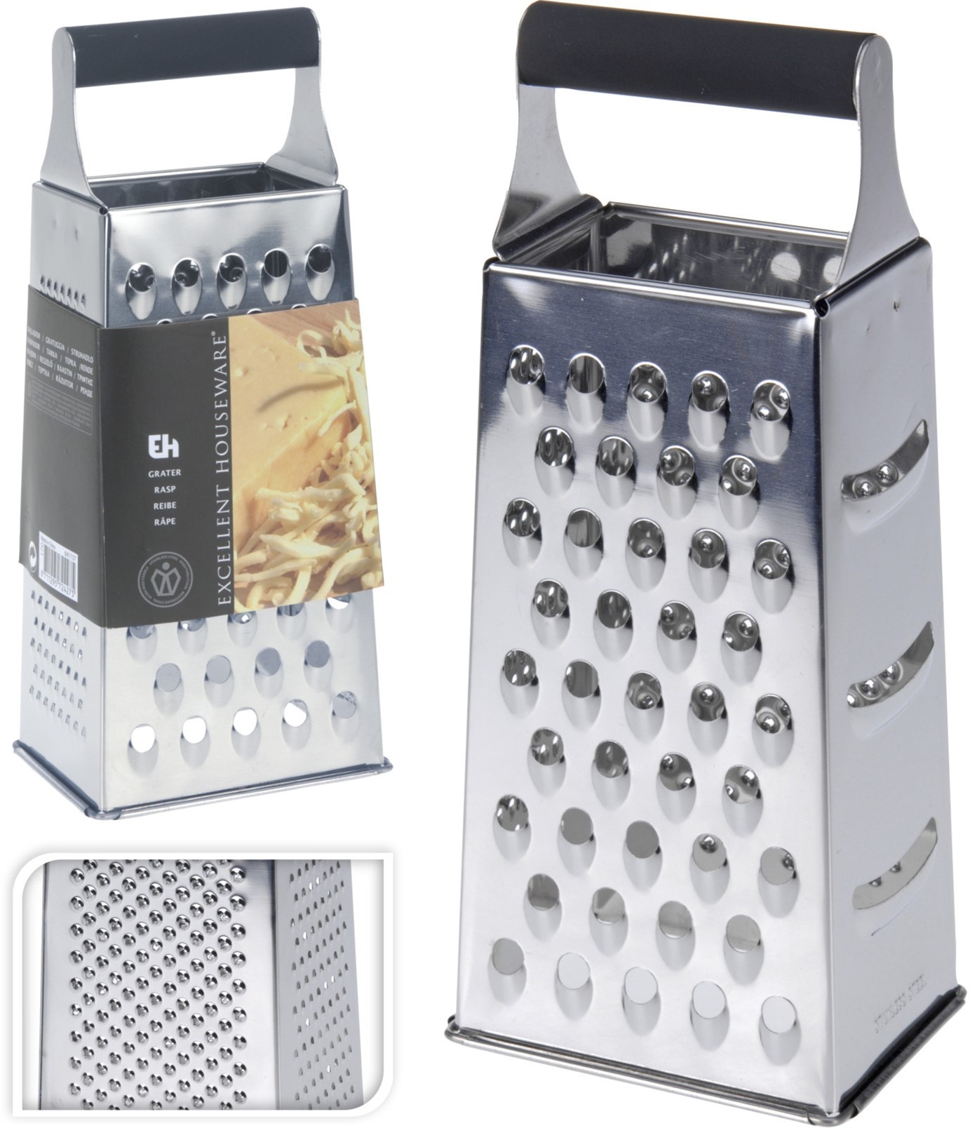 Rasp RVS 10x8x24cm. Staand