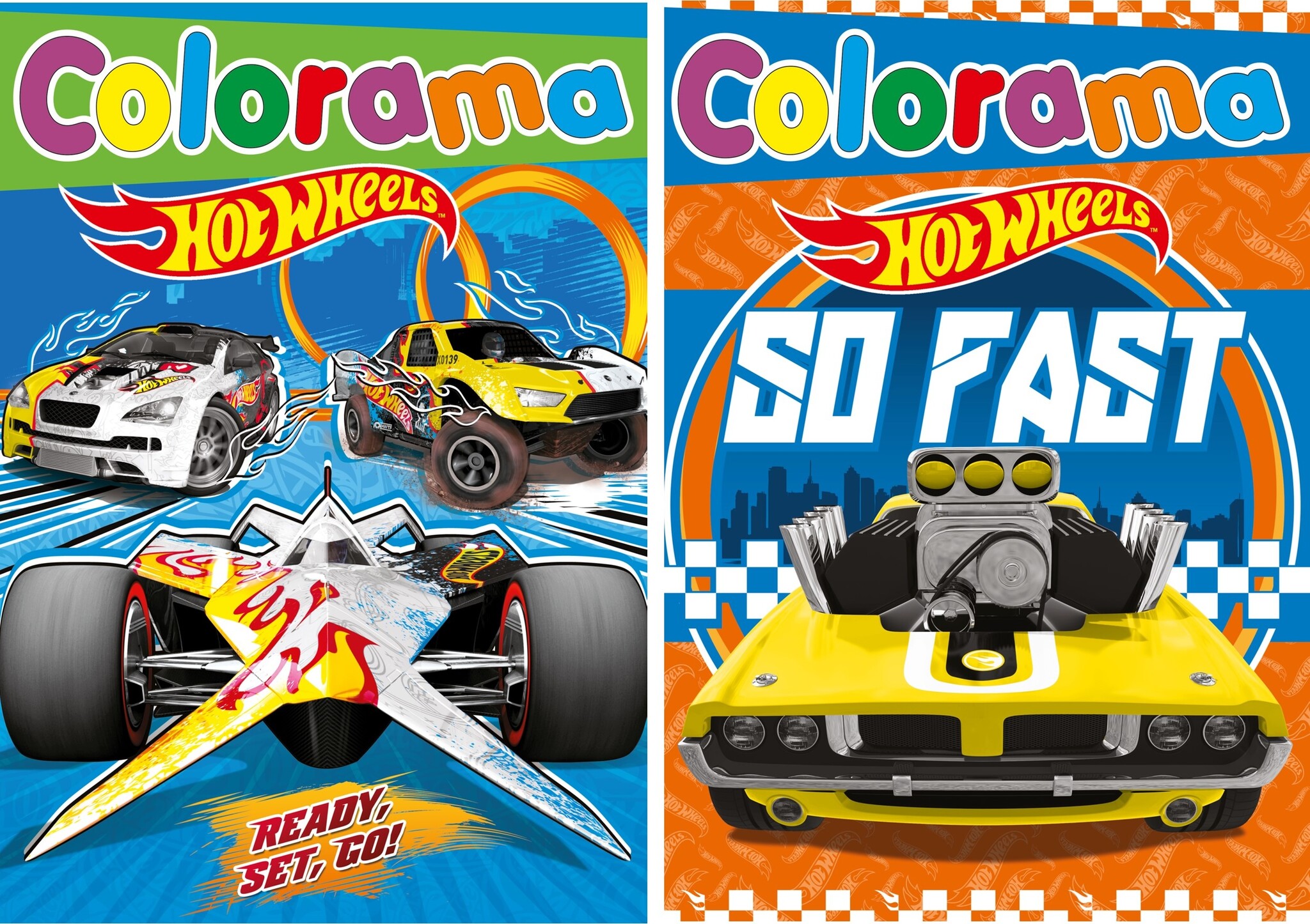 Hot Wheels Kleurboek 48 pagina 28x21cm. 2 assorti wit papier