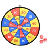 Kleef Dartbord 28cm. met 3 klittenband ballen