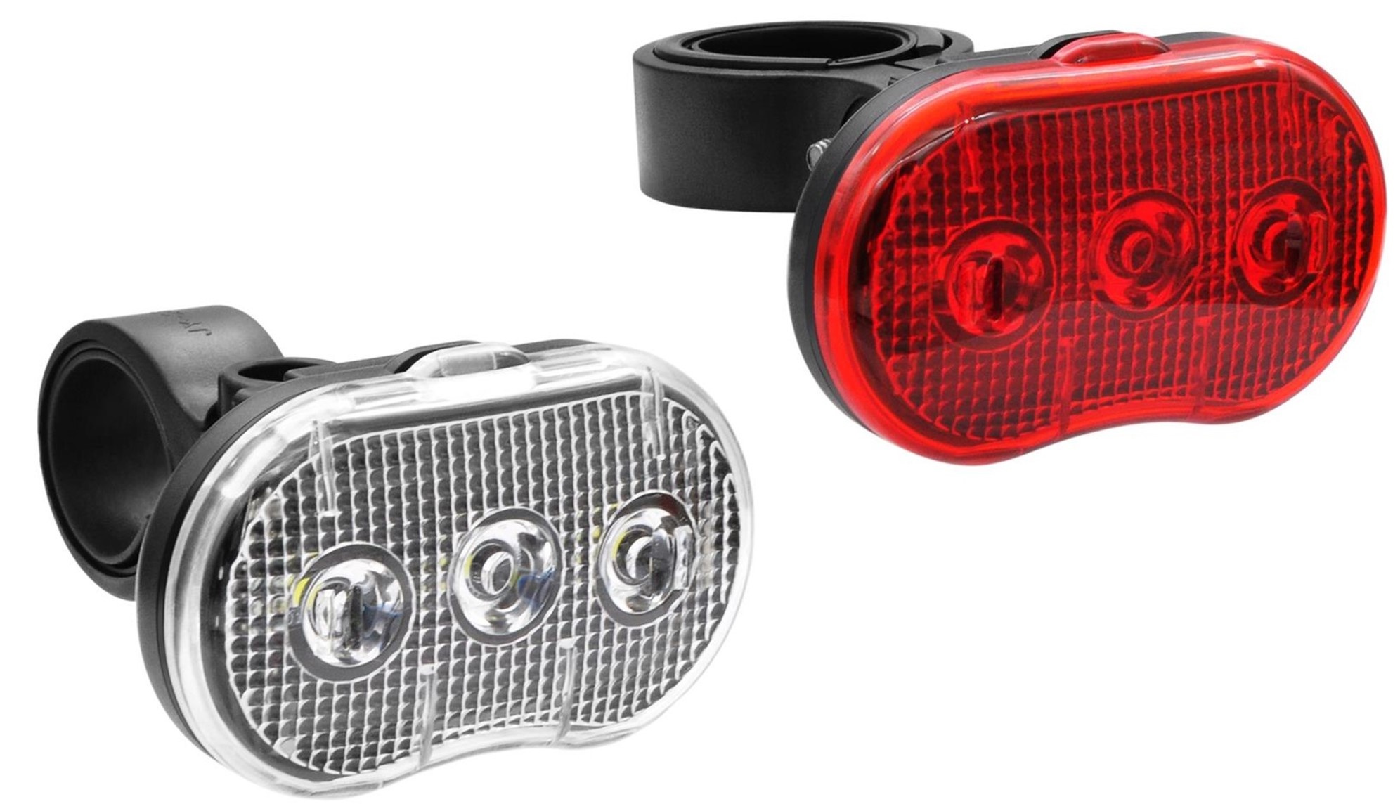 Fietslamp 3 LED Wit en Rood 2 delig, foto 2 van 2