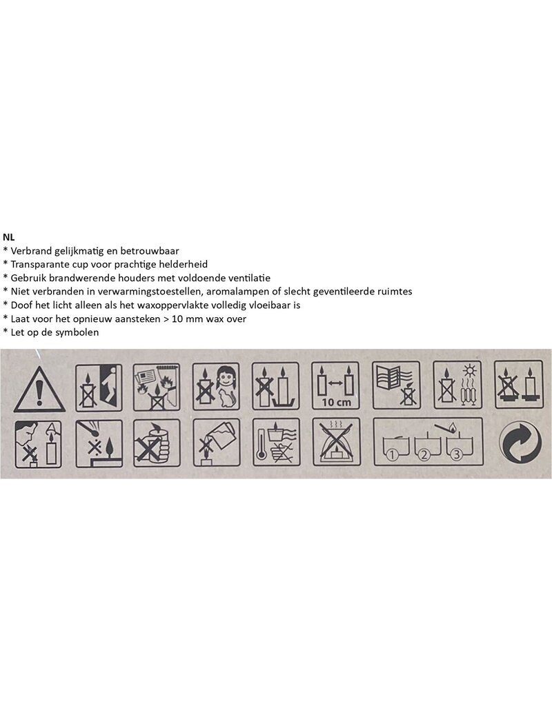 Nightlights Waxinelichtjes 40 stuks