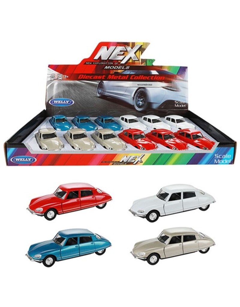 DieCast Citroën DS 23 1973 11,5cm.  4 assorti kleur