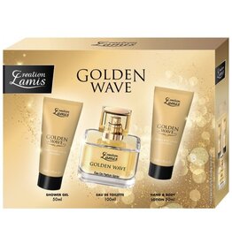 Golden Wave Women Giftset; Edp100ml,Douche 50ml & Bodyl 50ml