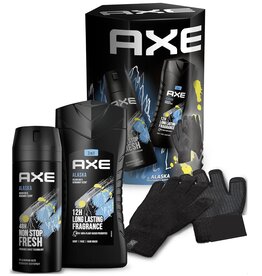 Axe Alaska Giftset; Deo150ml + Douche250ml + handschoenen