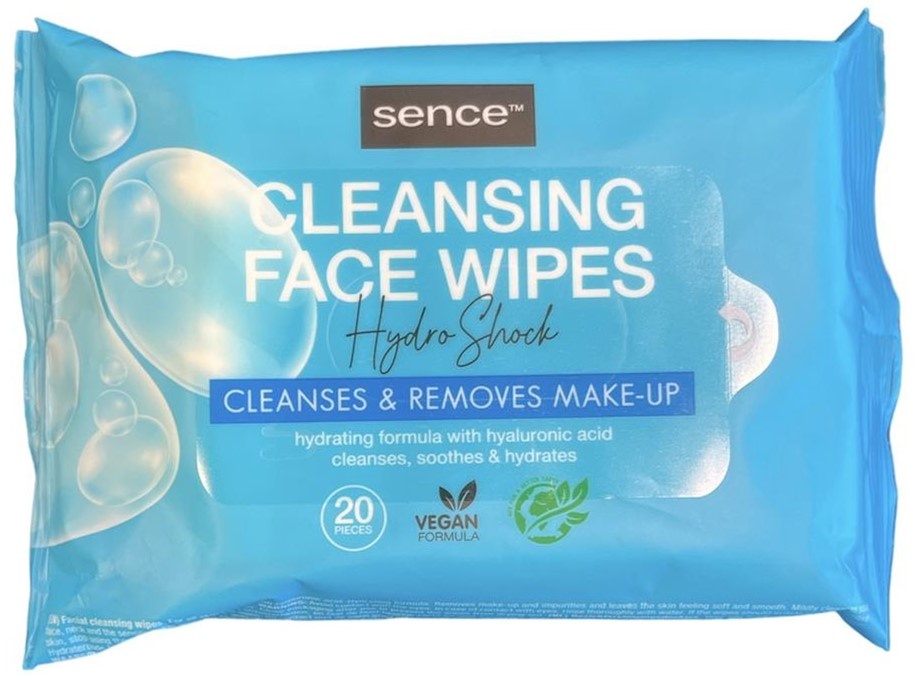 Sencebeauty Gezichtsreinigingsdoekjes Hydro Shock 20st.