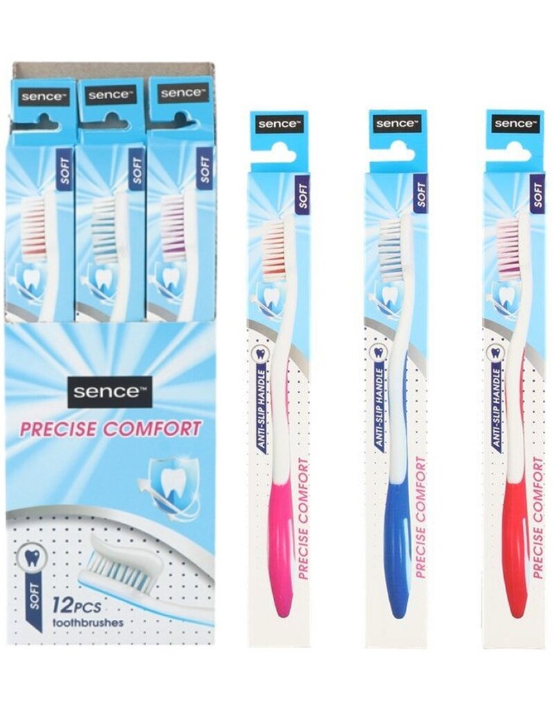 Sencefresh Tandenborstel Soft Comfort Clean 2 ass. kleur