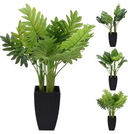 Kunstplant in pot 65cm 3 assorti