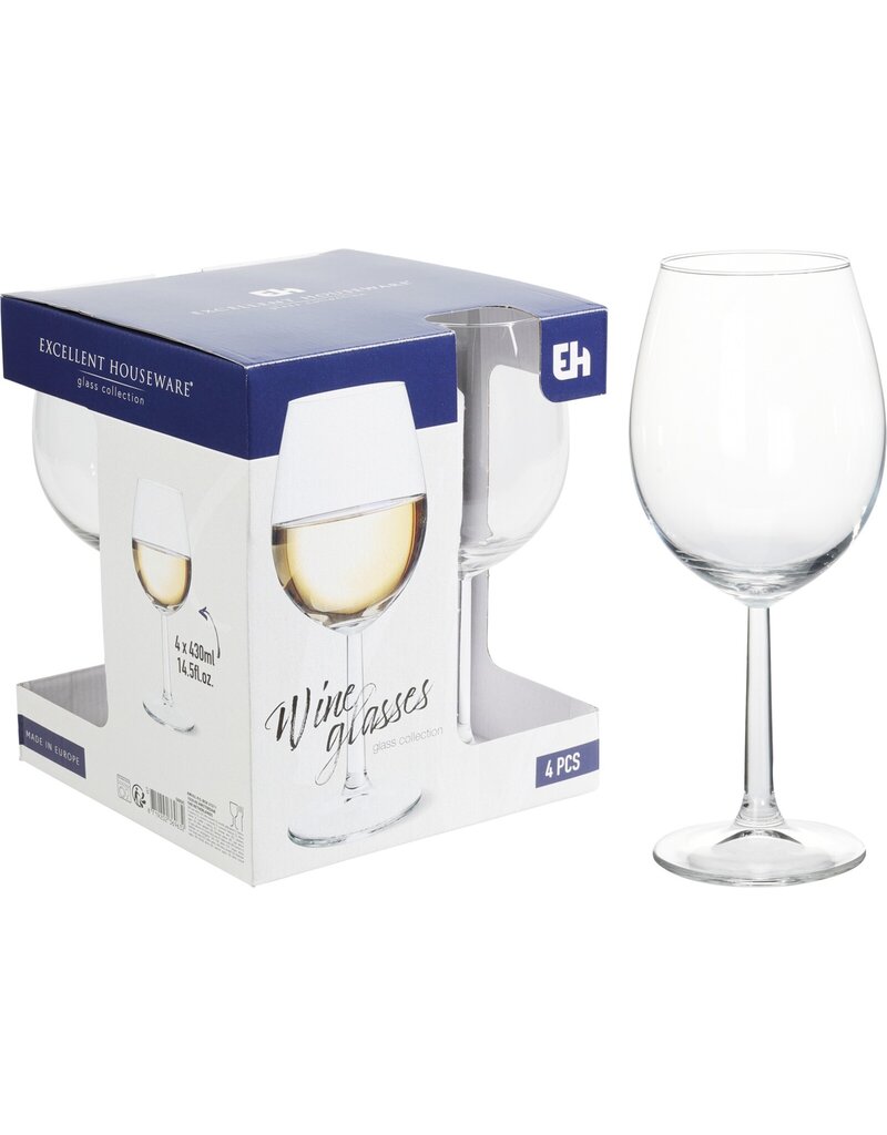 Witte Wijnglas 430ml set van 4 stuks