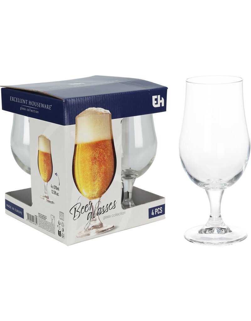 Bierglas 370ml set van 4 stuks