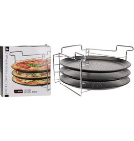 Pizza Bakset met 3 Bakplaten ø30cm Non Stick