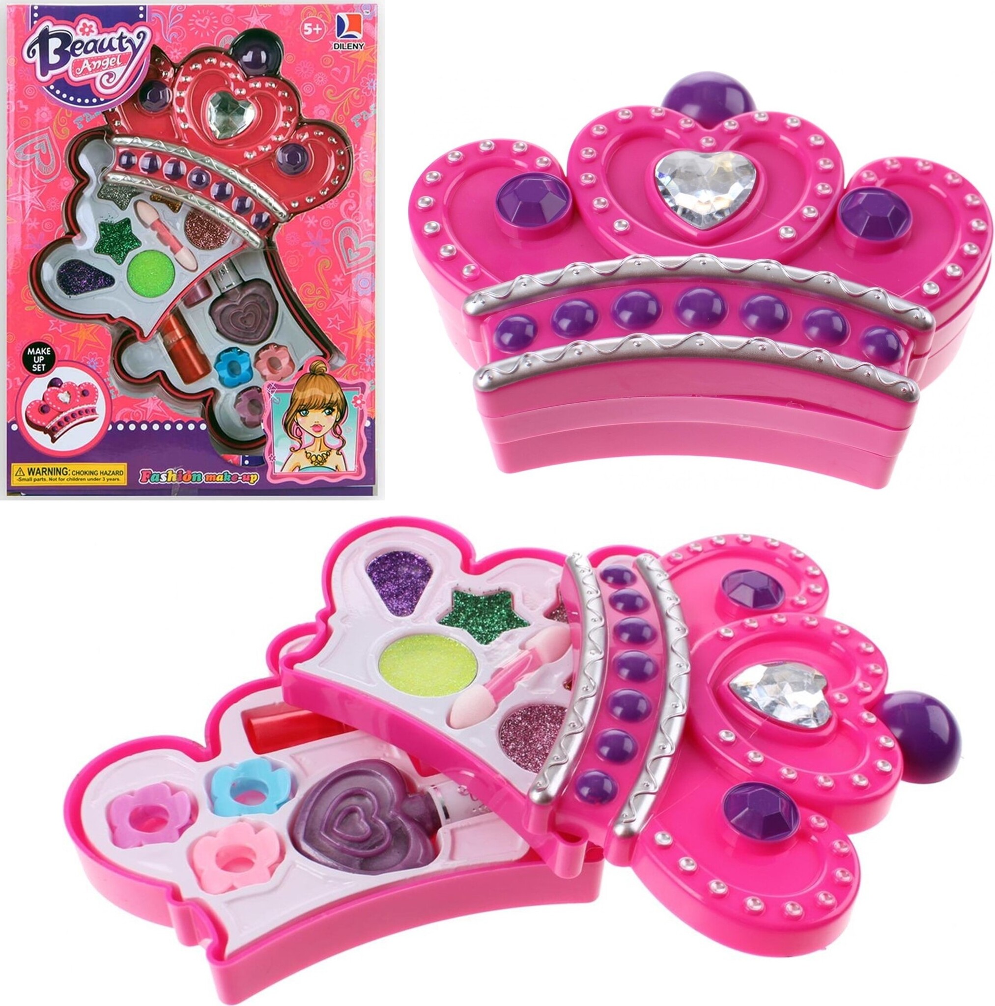 Make-up set Kroon 2-laags in windowbox 25x19x5cm.