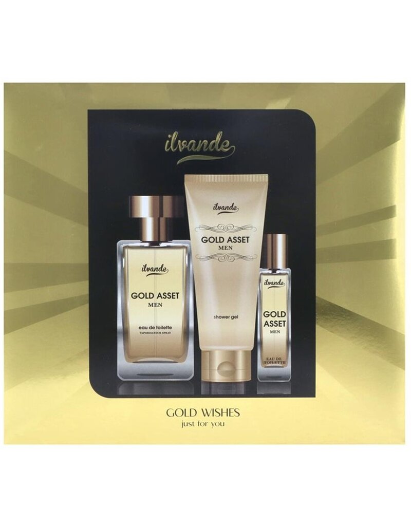 Ilvande Gold Asset Giftset: Douche 100ml + Edt 100ml & 15ml