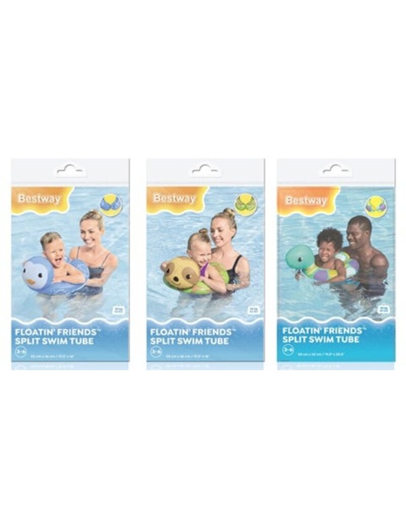 Bestway Zwemring Floating Friends 50x46cm 3 assorti