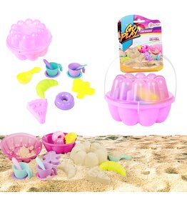 Strandset in Cakevorm 13 delig Ø17x11cm