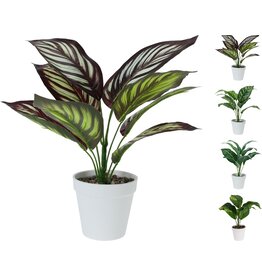 Kunstplant in pot 33cm 4 assorti