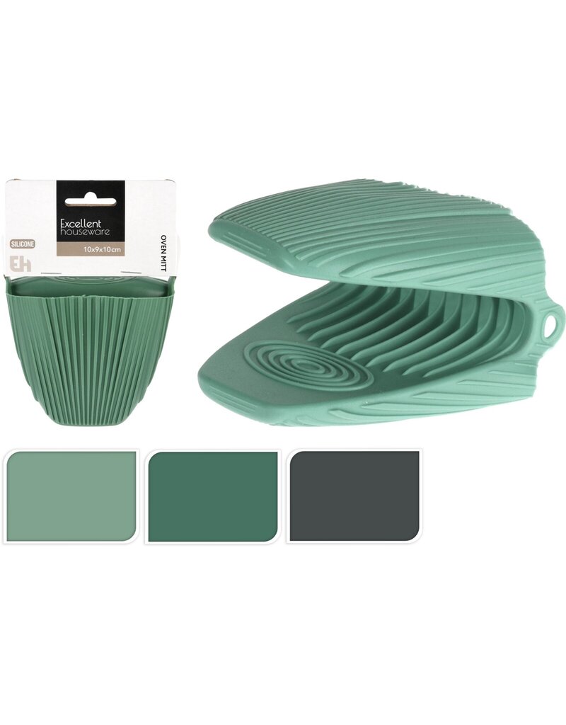 Ovenwant Silicone 10x9x10cm 3 assorti kleur