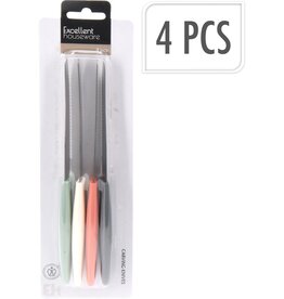 Steakmes/Broodmes RVS 20,5cm set van 4 stuks