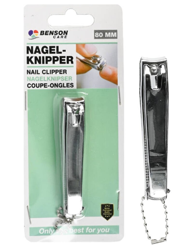 Nagelknipper 8cm op blisterkaart