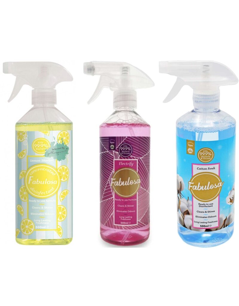 Fabulosa Allesreiniger Spray 500ml. 3 assorti geur