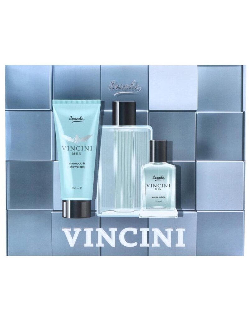 Ilvande Vincini Giftset: Douche 100ml + Edt 100ml & 15ml