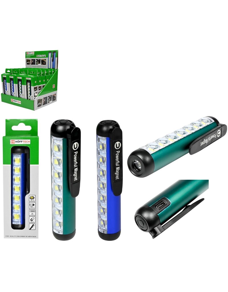 Loop/Zaklamp Compact met magneetklip 2 assorti kleur