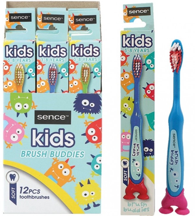Sence Sencefresh Tandenborstel Soft Kids 3-8 jaar 3 assorti kleur