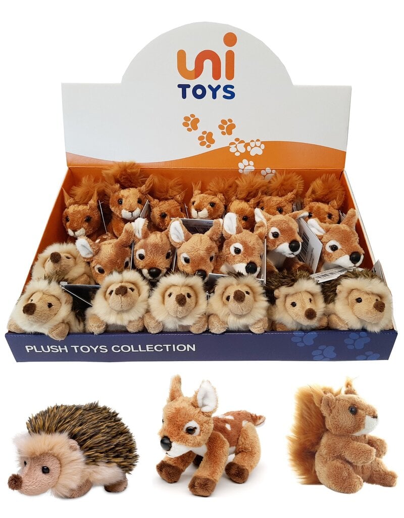 Pluche Egel, Hert of Eekhoorn 15cm.