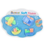 Klei Soft Foam 4 assorti model op kaart 40x30cm