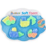 Klei Soft Foam 4 assorti model op kaart 40x30cm