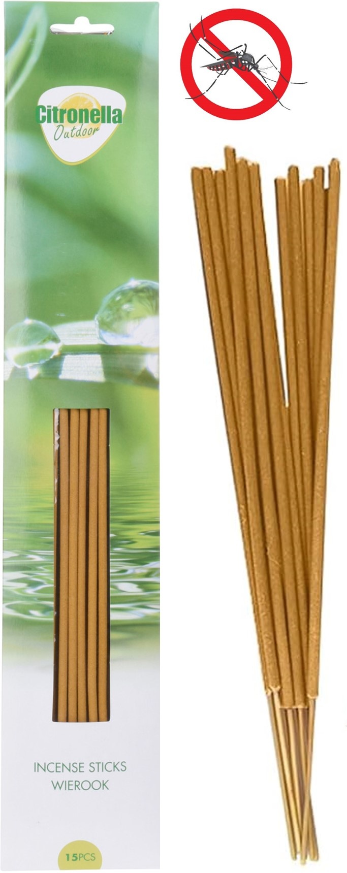 Wierookstokjes met Citronella 41cm 15 stuks