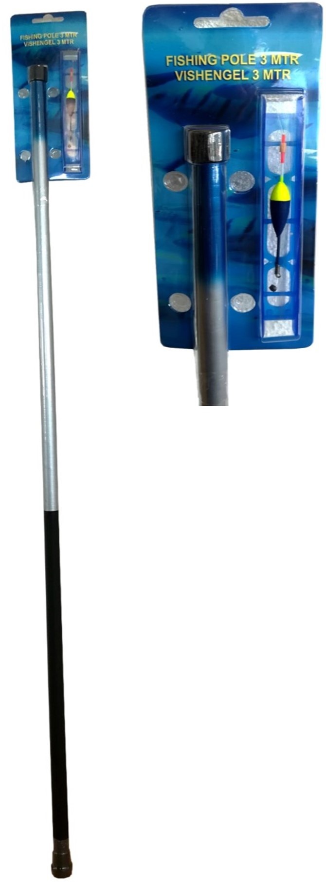Hengel Telescopisch 4 meter incl. lijn met dobber en haak