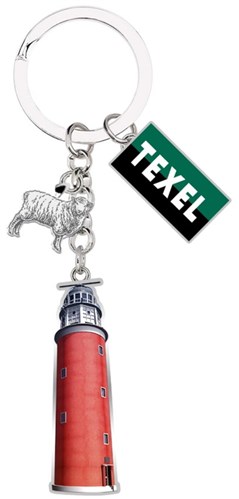 Sleutelhanger Alloy Vuurtoren Texel + Schaap 5,5cm