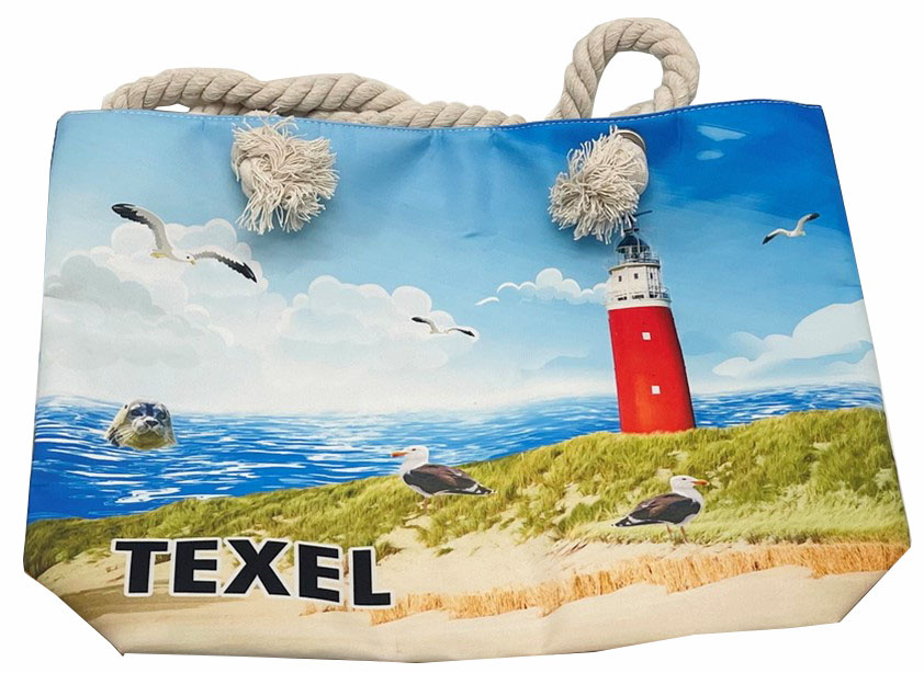 Strandtas Texel design 47x35x10cm