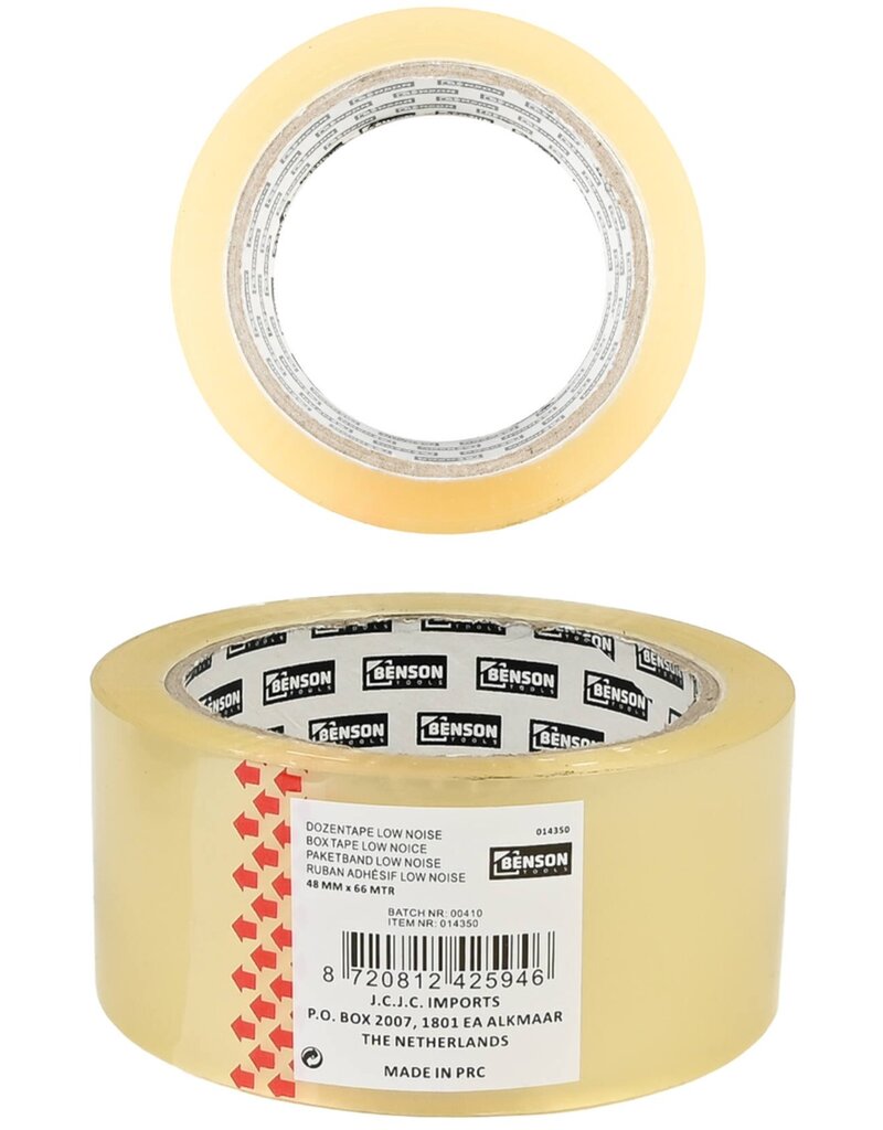 Plakband Transparant 66mtrx48mm Transparant Low Noise