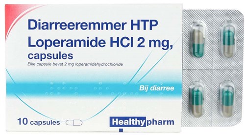 Healthy Diarreeremmer Loperamide 2mg 10 capsules